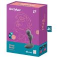 SATISFYER DEEP DIVER VIBRATING PLUG APP – GREY