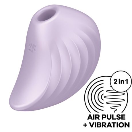 ESTIMULADOR/VIBRADOR DE PULSO DE AR PEARL DIVER LILÁS | SATISFYER