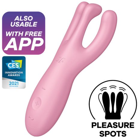 VIBRADOR THREESOME 4 ROSA COM APP | SATISFYER