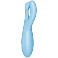VIBRADOR THREESOME 4 AZUL COM APP | SATISFYER