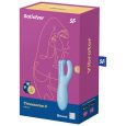 VIBRADOR THREESOME 4 AZUL COM APP | SATISFYER