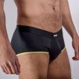 BOXERS CURTOS MS24A PRETO/AMARELO S