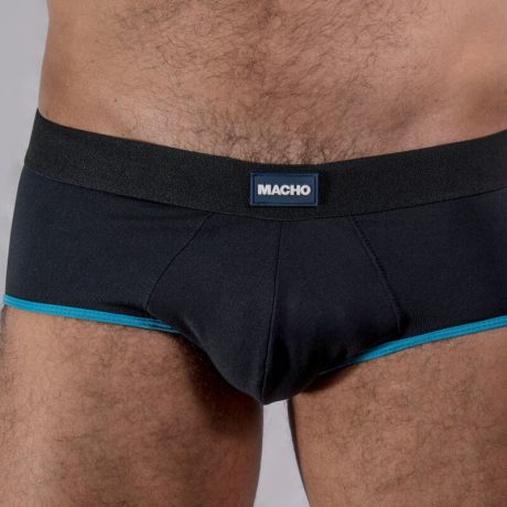 BOXERS CURTOS MS24A PRETO/AZUL XL