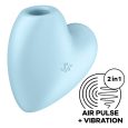 ESTIMULADOR/VIBRADOR DE PULSO DE AR CUTIE HEART AZUL | SATISFYER