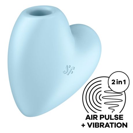 ESTIMULADOR/VIBRADOR DE PULSO DE AR CUTIE HEART AZUL | SATISFYER