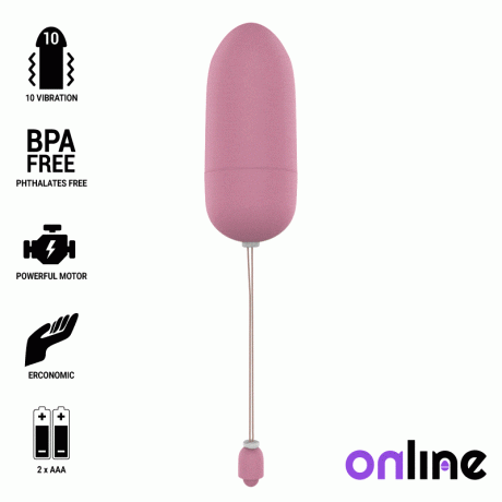 OVO VIBRATÓRIO À PROVA DE ÁGUA ONLINE - ROSA