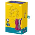 SATISFYER – ROTATOR PLUG 2+ PLUG VIBRADOR APP ROJO