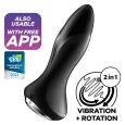 SATISFYER ROTATOR PLUG 1+ VIBRATING PLUG APP – BLACK