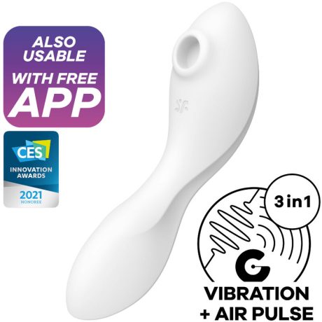 ESTIMULADOR DE PULSO DE AR CURVY TRINITY 5+ BRANCO | SATISFYER