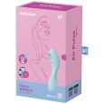 VIBRADOR DE PULSO DE AR CURVY TRINITY 5+ AZUL COM APP | SATISFYER