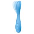 MULTI VIBRADOR PARA PONTO G FLEX 4+ AZUL COM APP | SATISFYER