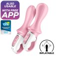 VIBRADOR ANAL INFLÁVEL AIR PUMP BOOTY 5+ COM APP ROSA