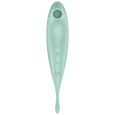 ESTIMULADOR/VIBRADOR DE PULSO DE AR HÍDRIDO TWIRLING PRO+ VERDE COM APP | SATISFYER
