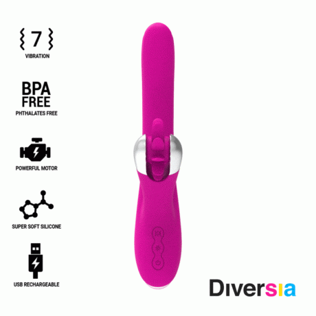 DIVERSIA VIBRADOR COELHO ROTAÇÃO 24 CM