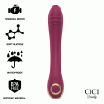 VIBRADOR DE SILICONE PREMIUM G-SPOT COR VINHO | CICI BEAUTY