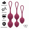 CICI BEAUTY PREMIUM SILICONE 3 VIBRAÇÕES KEGEL BEADS CONTROLE REMOTO