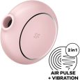 ESTIMULADOR E VIBRADOR DE PULSO DE AR PRO TO GO 3 ROSA | SATISFYER