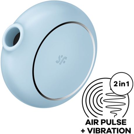 ESTIMULADOR E VIBRADOR DE PULSO DE AR PRO TO GO 3 AZUL | SATISFYER
