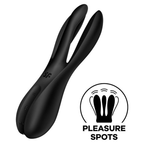 VIBRADOR THREESOME 2 PRETO | SATISFYER