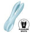 VIBRADOR THREESOME 1 AZUL | SATISFYER