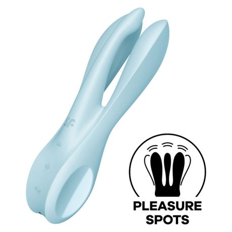 VIBRADOR THREESOME 1 AZUL | SATISFYER