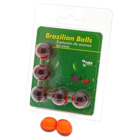 5 BOLAS BRASILEIRAS AROMA MORANGO E CEREJA | TALOKA