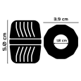 POWERING ANEL SUPER FLEXÍVEL & RESISTENTE 5 CM PR11 PRETO
