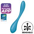 MULTI VIBRADOR G-SPOT FLEX+ AZUL 19.6X3.4CM | SATISFYER