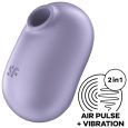 VIBRADOR DE PULSO DE AR DUPLO PRO TO GO 2 VIOLETA | SATISFYER
