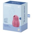 VIBRADOR DE PULSO DE AR DUPLO PRO TO GO 1 VERMELHO | SATISFYER