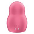 VIBRADOR DE PULSO DE AR DUPLO PRO TO GO 1 VERMELHO | SATISFYER