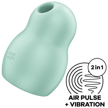 VIBRADOR DE PULSO DE AR DUPLO PRO TO GO 1 VERDE | SATISFYER