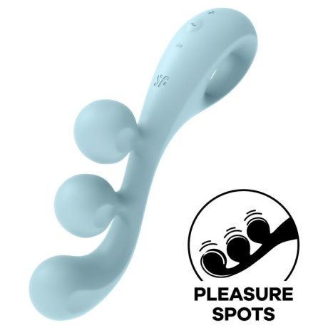VIBRADOR ANAL TRI BALL 2 AZUL PASTEL