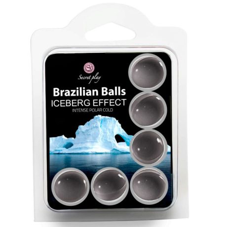 CONJUNTO DE 6 BOLAS BRASILEIRAS EFEITO ICEBERG SECRETPLAY