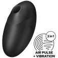 ESTIMULADOR DE PULSO AR E VIBRADOR VULVA LOVER 3 PRETO | SATISFYER