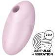 ESTIMULADOR DE PULSO AR E VIBRADOR VULVA LOVER 3 ROSA | SATISFYER