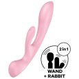 VIBRADOR HÍBRIDO SATISFYER TRIPLE OH – ROSA