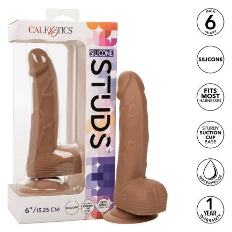 CALIFÓRNIA EXOTICS SILICONE 15,24 CM CASTANHO