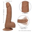 CALIFÓRNIA EXOTICS SILICONE 15,24 CM CASTANHO