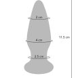 PLUG ANAL BUTTOCKS O SHINNING VIDRO AZUL 11.5X4CM