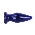 PLUG ANAL BUTTOCKS O SHINNING VIDRO AZUL 11.5X4CM