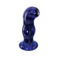 PLUG ANAL VIBRADOR DE VIDRO GLEAMING AZUL 11X3.4CM