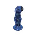 PLUG ANAL VIBRADOR DE VIDRO GLEAMING AZUL 11X3.4CM