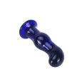 PLUG ANAL VIBRADOR DE VIDRO GLEAMING AZUL 11X3.4CM