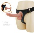 ARNÊS STRAP-ON UNIVERSAL KEVIN 19X3.7CM BEGE | PRETTY LOVE