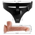 ARNÊS STRAP-ON UNIVERSAL KEVIN 19X3.7CM BEGE | PRETTY LOVE