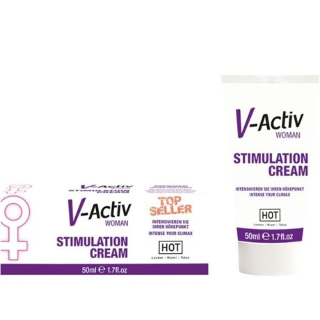 CREME V-ACTIV ESTIMULANTE PARA MULHER 50ML | HOT