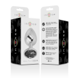 PLUG ANAL DE METAL COM DIAMANTE PRETO M 8X3.3CM | INTENSE