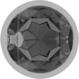 PLUG ANAL DE METAL COM DIAMANTE PRETO M 8X3.3CM | INTENSE