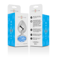 PLUG ANAL DE METAL COM DIAMANTE AZUL M 8X3.3CM
